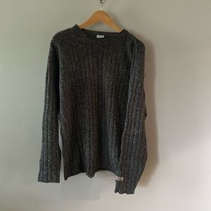 Columbia Sweater Mens XLT Grey Heather Crew Neck Knit Long Sleeve